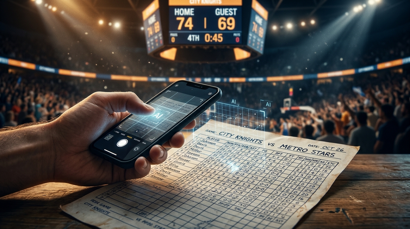 Snap a Box Score, Build a Box Score: AI Scanning Now Live